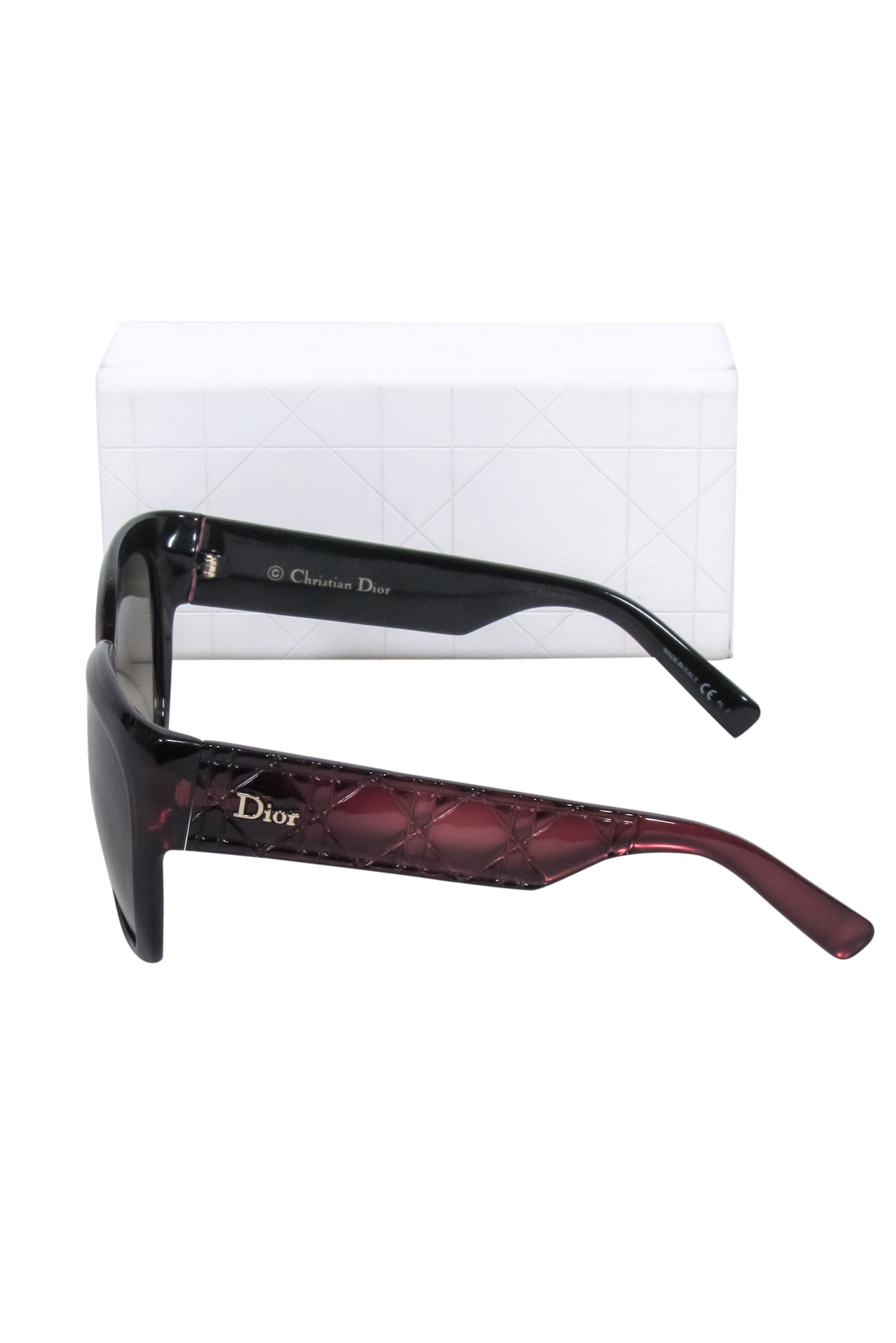 Christian Dior - Iridescent Maroon Large Sunglasses