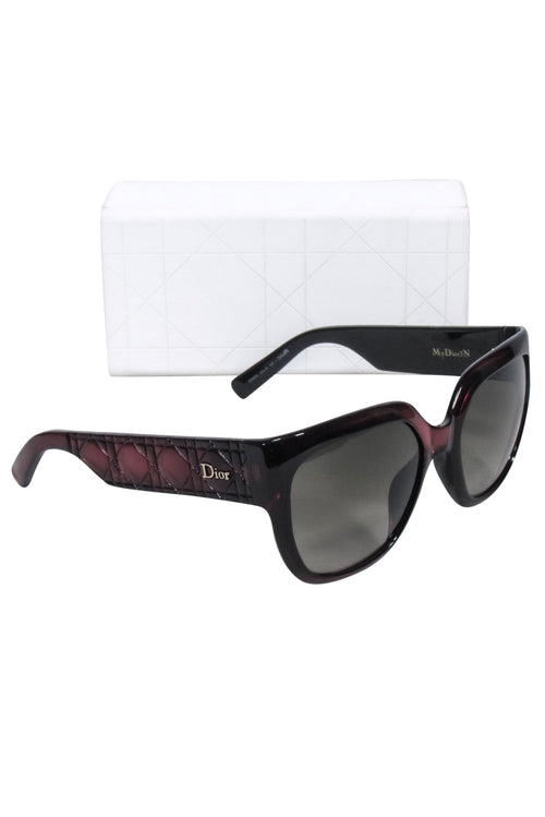 Christian Dior - Iridescent Maroon Large Sunglasses