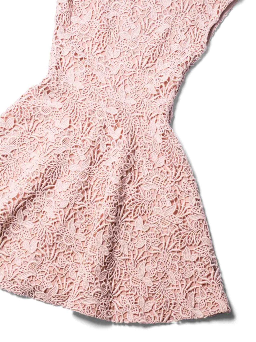 Christian Dior Lace A Line Midi Dress Blush Pink