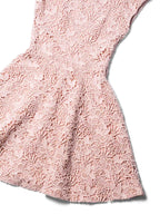 Christian Dior Lace A Line Midi Dress Blush Pink