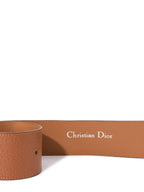 Christian Dior Leather Belt Turquoise Brown
