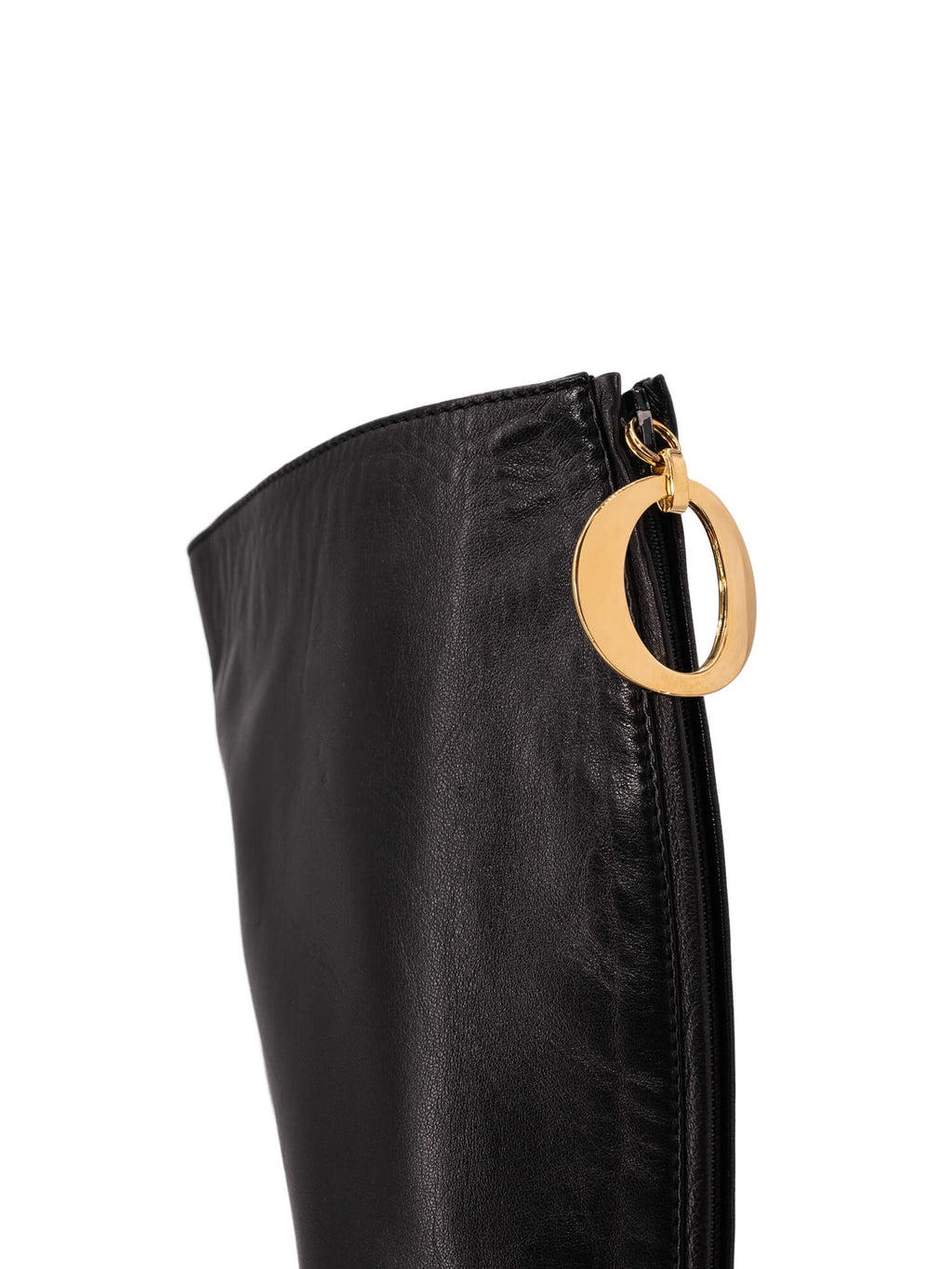 Christian Dior Leather Effrontee Boots Black