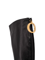 Christian Dior Leather Effrontee Boots Black