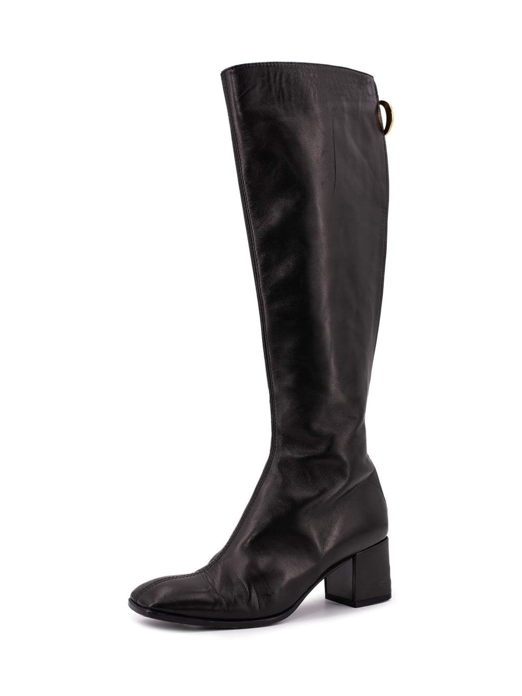 Christian Dior Leather Effrontee Boots Black