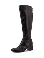 Christian Dior Leather Effrontee Boots Black