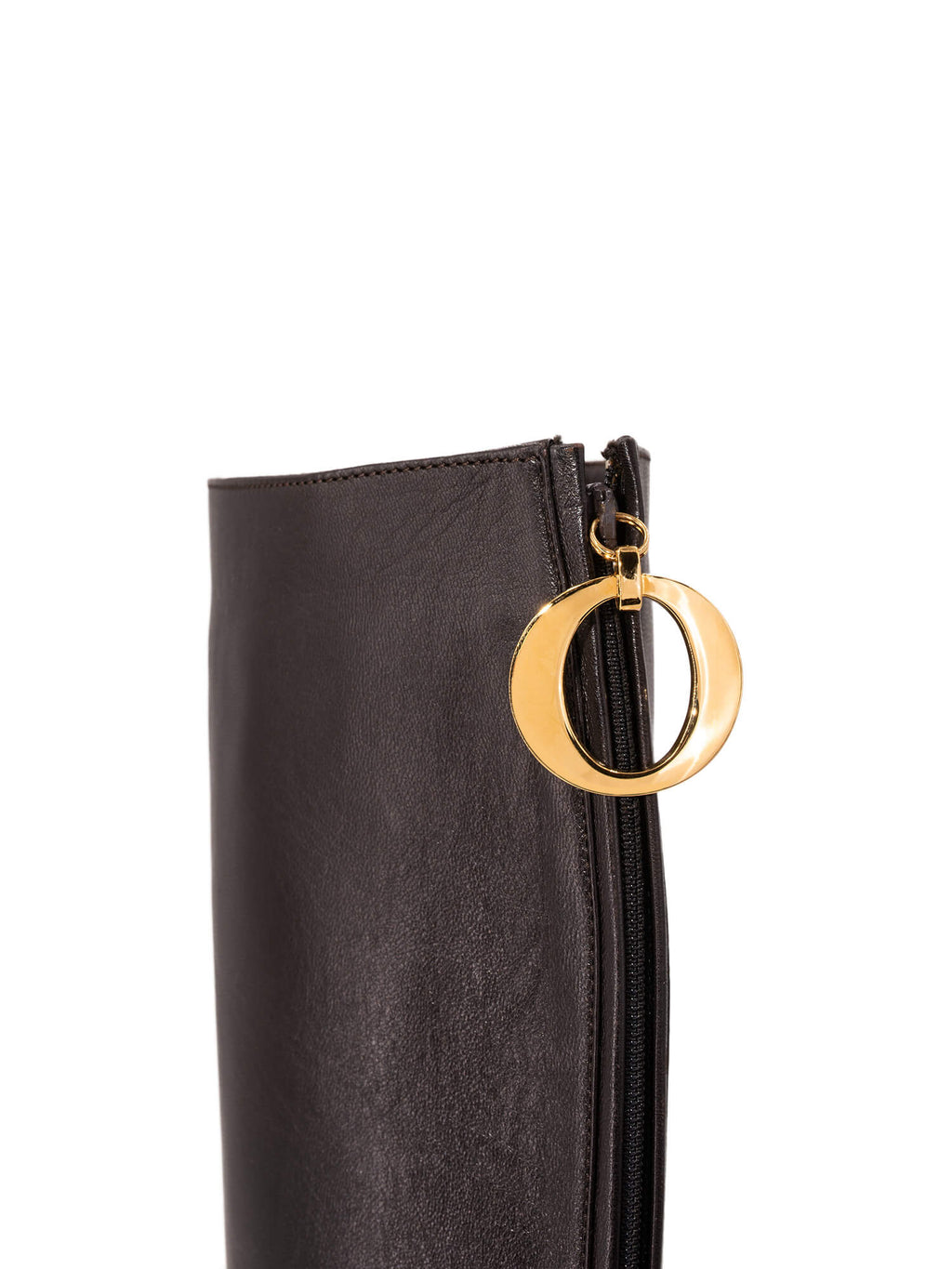 Christian Dior Leather Effrontee Boots Brown