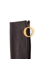 Christian Dior Leather Effrontee Boots Brown