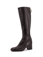 Christian Dior Leather Effrontee Boots Brown