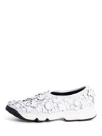 Christian Dior Leather Perforated Floral Fusion Sneakers White