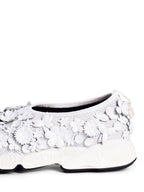 Christian Dior Leather Perforated Floral Fusion Sneakers White