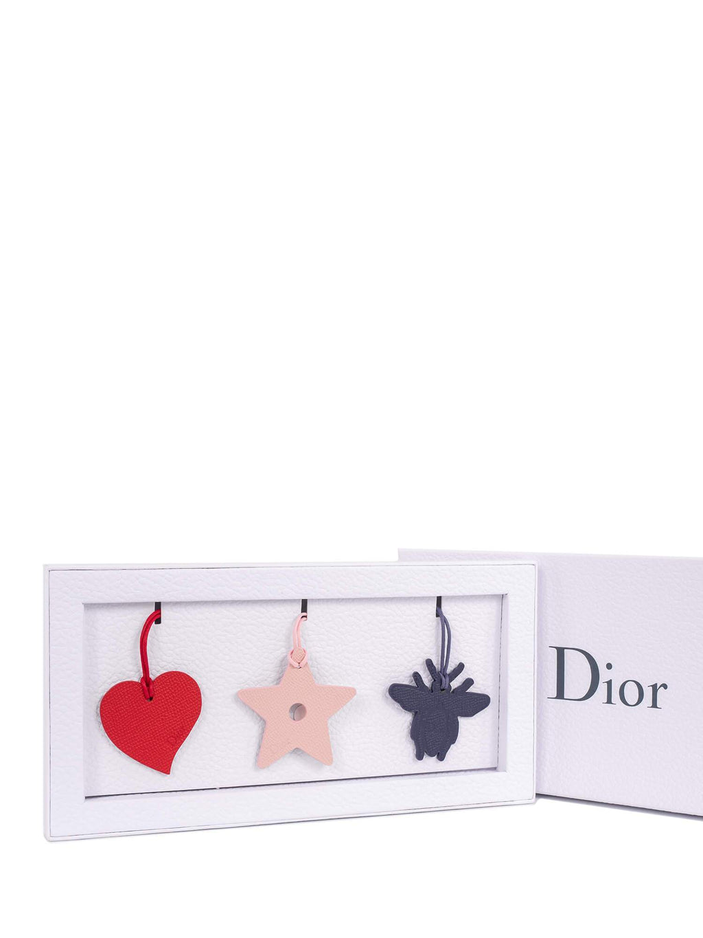 Christian Dior Leather Three Bag Charms Set Multicolor