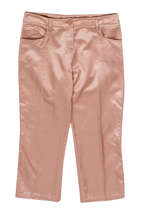 Christian Dior - Light Pink Satin Capri Pants Sz 6