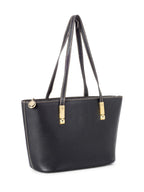 Christian Dior Logo Leather Shoulder Bag Black