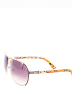Christian Dior Logo Tortoise Aviator Sunglasses