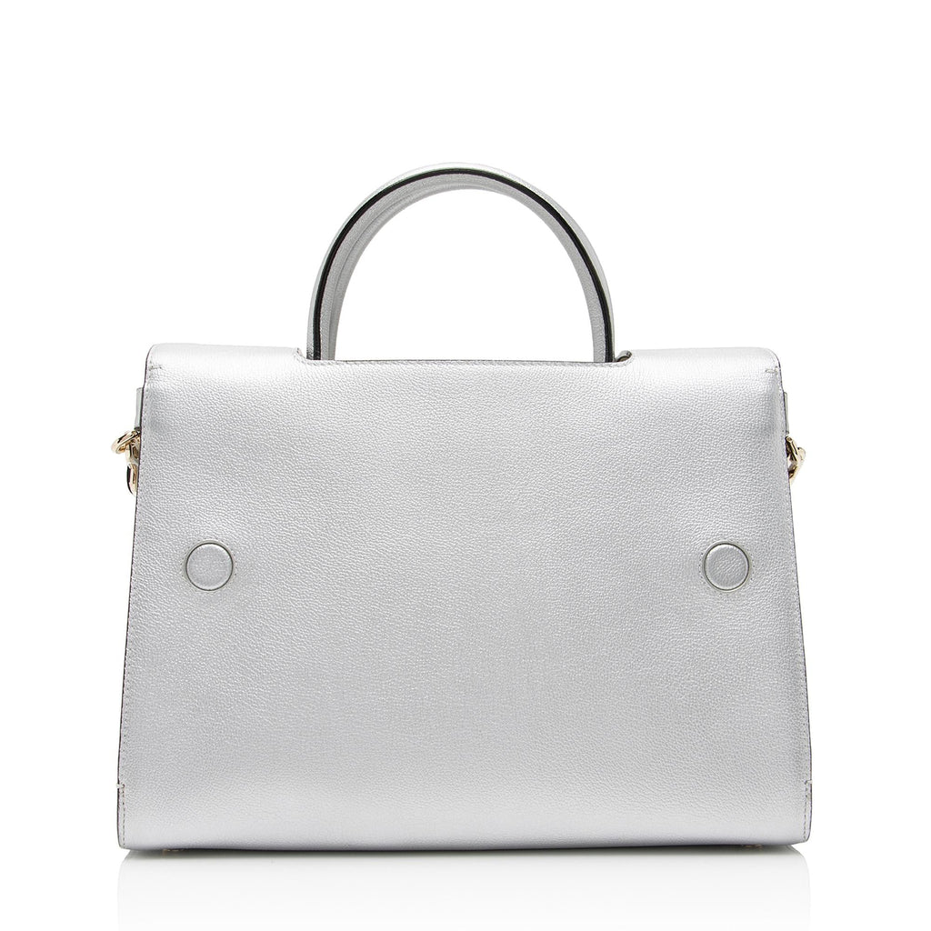 Dior Metallic Calfskin Diorever Medium Tote (SHF-BJ3NV5)