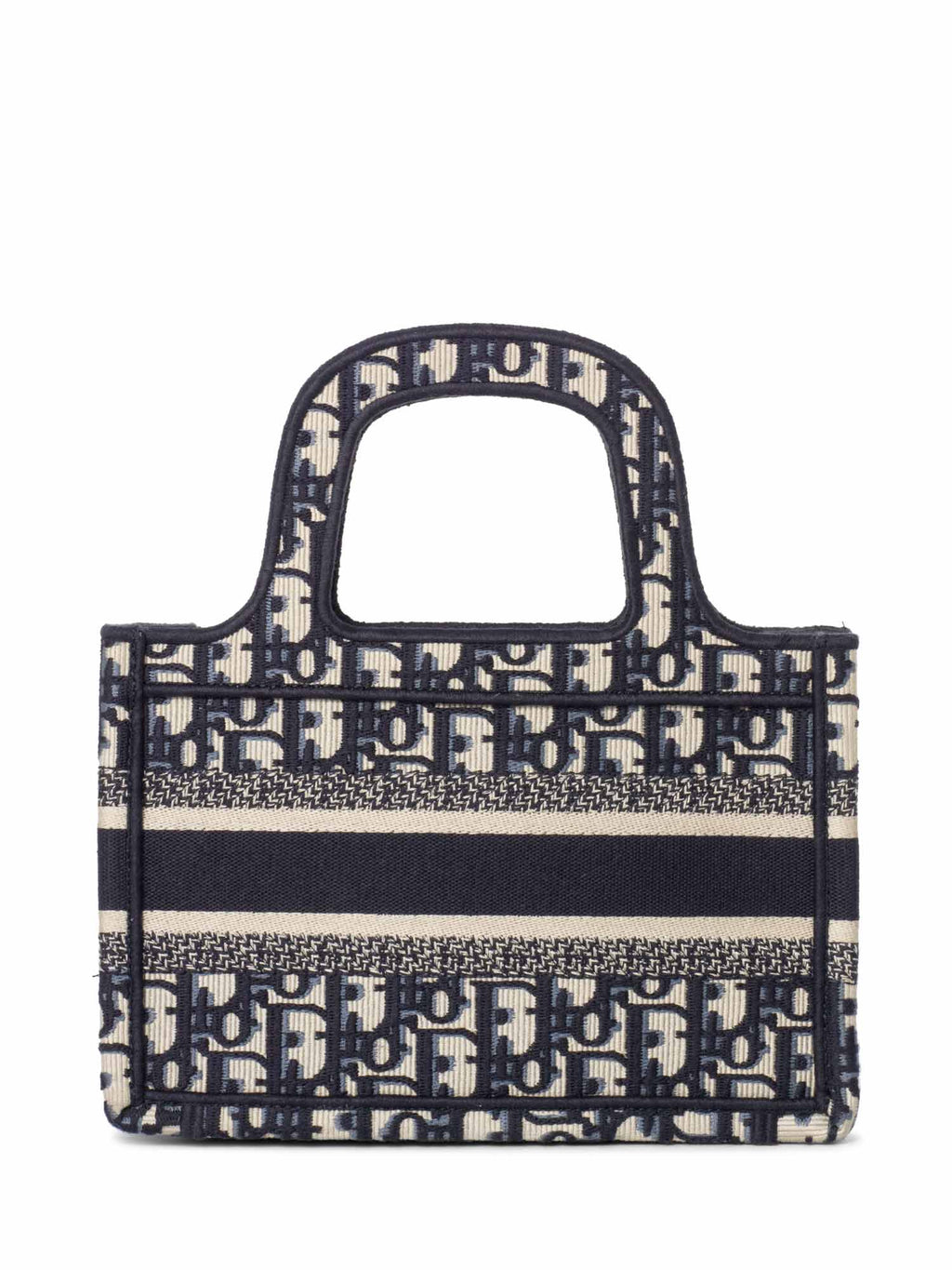 Christian Dior Oblique Mini Book Bag Blue White