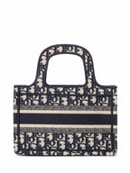 Christian Dior Oblique Mini Book Bag Blue White