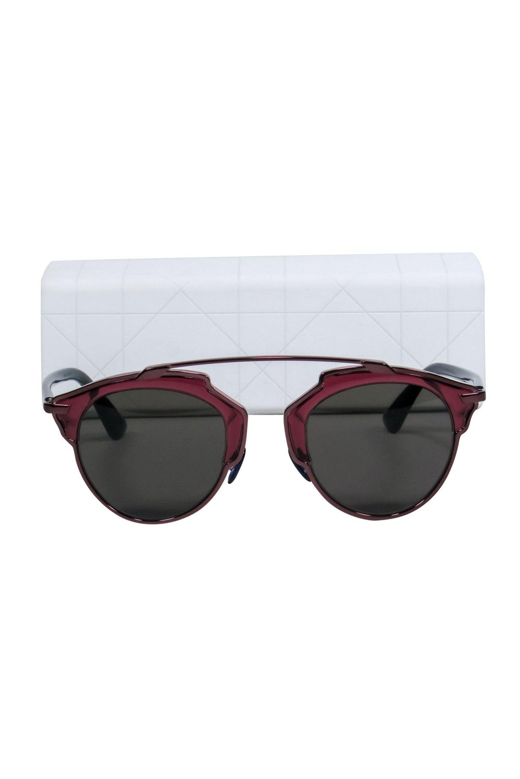 Christian Dior - Red & Blue Metallic Aviator "DiorSoReal" Sunglasses