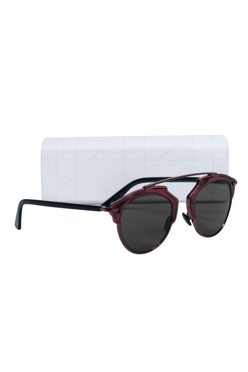 Christian Dior - Red & Blue Metallic Aviator 