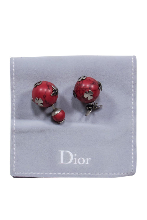Christian Dior - Red Marbled Round 