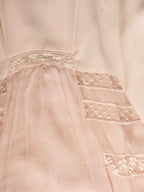 Christian Dior Silk Lace Mini Dress Blush Pink