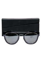 Christian Dior - Silver & Tortoise Shell Mirrored Cat Eye Sunglasses w/ Brow Bar
