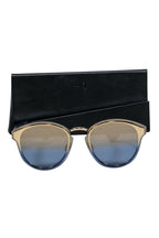 Christian Dior - Smokey Blue & Gold Ombre Reflective Sunglasses
