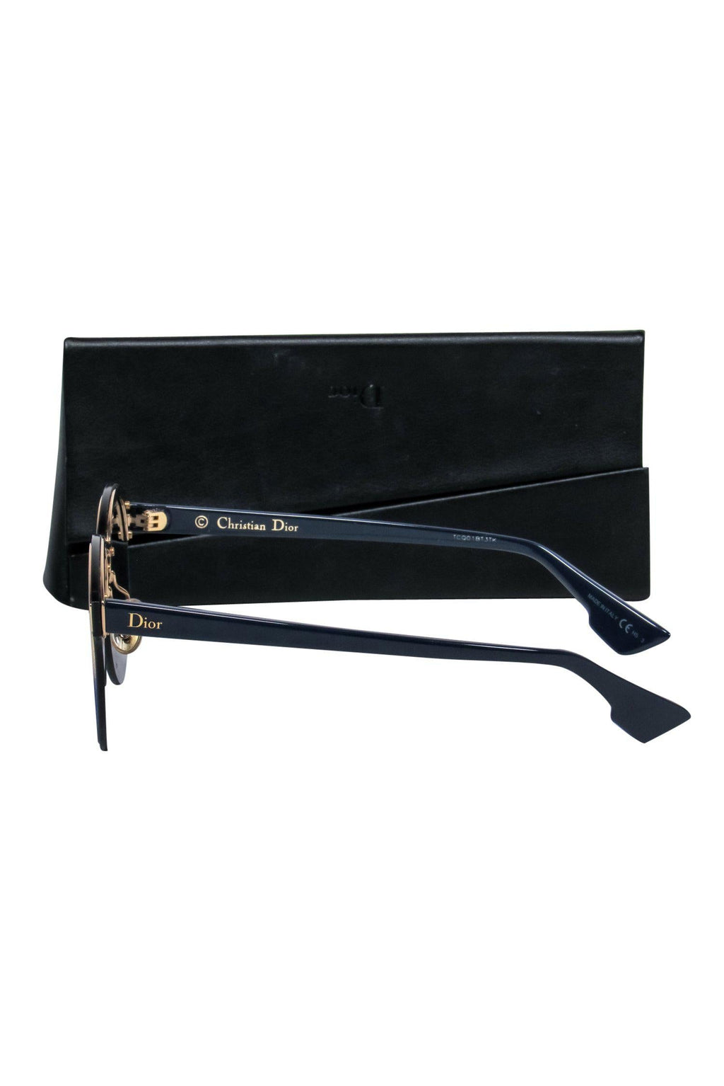 Christian Dior - Smokey Blue & Gold Ombre Reflective Sunglasses