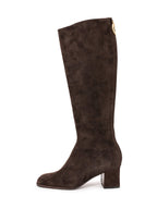 Christian Dior Suede Leather Lady D Boots Brown