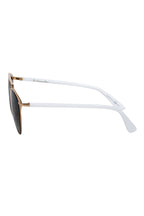 Christian Dior - White & Gold Aviator Sunglasses