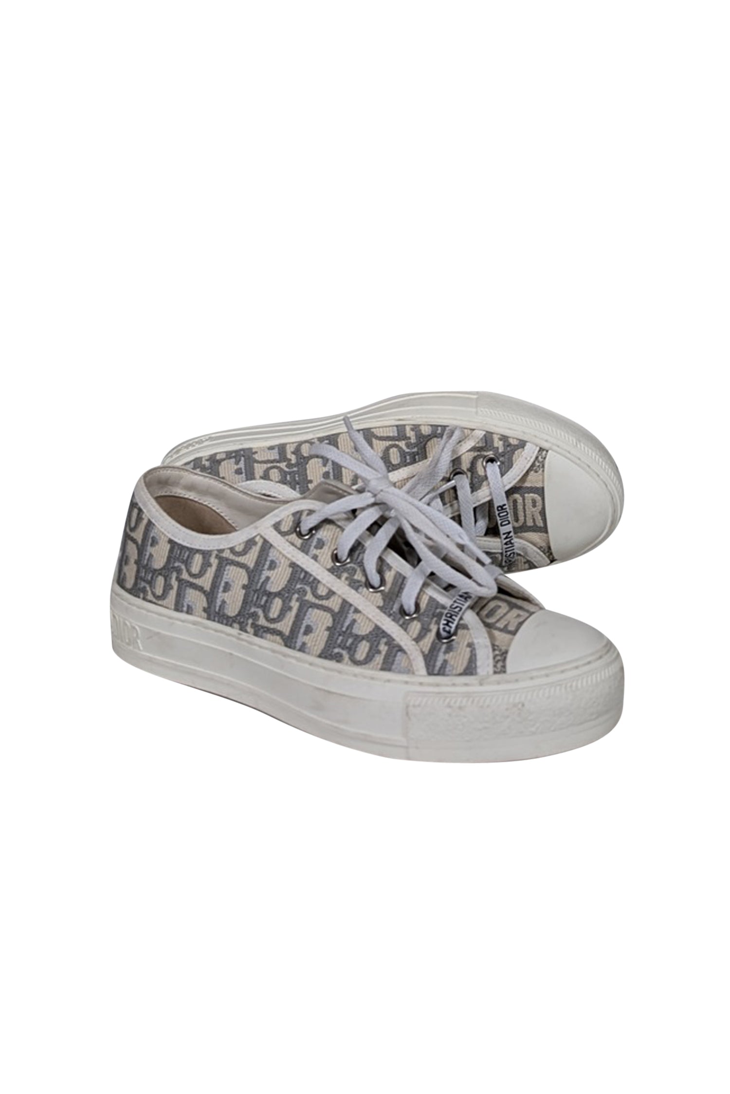 Christian Dior - White & Grey "Walk'n'Dior" Sneaker