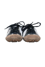 Christian Dior - White, Navy & Tan Colorblocked Leather & Suede Lace-Up Sneakers Sz 10