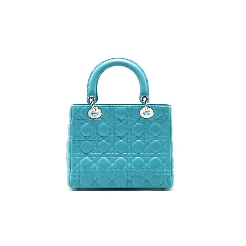 Dior Medium Lady Dior Tote Lake Blue