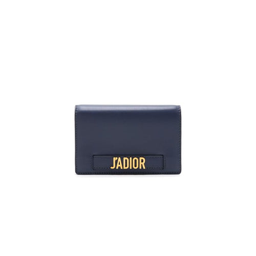 Dior J'ADIOR wallet on chain Navy with GHW