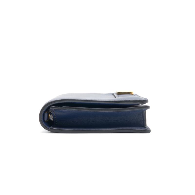 Dior J'ADIOR wallet on chain Navy with GHW