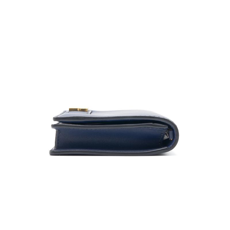 Dior J'ADIOR wallet on chain Navy with GHW