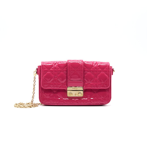 Dior Patent Leather Miss Dior Mini Chain Bag