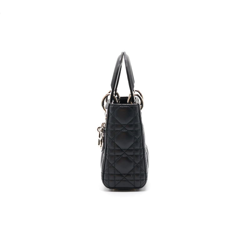 Dior Mini Lady Dior Tote Black SHW