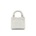 Dior Light Grey Mini Lady Dior Tote