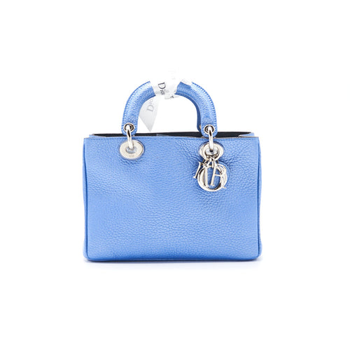 Dior Blue Small Lady Dior Tote