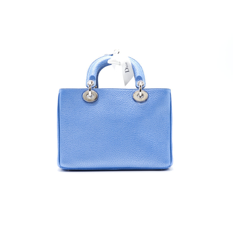 Dior Blue Small Lady Dior Tote