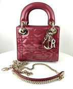 Dior Mini Lady Dior Bag in Patent Calfskin