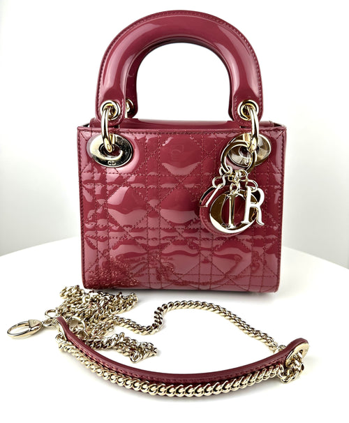 Dior Mini Lady Dior Bag in Patent Calfskin