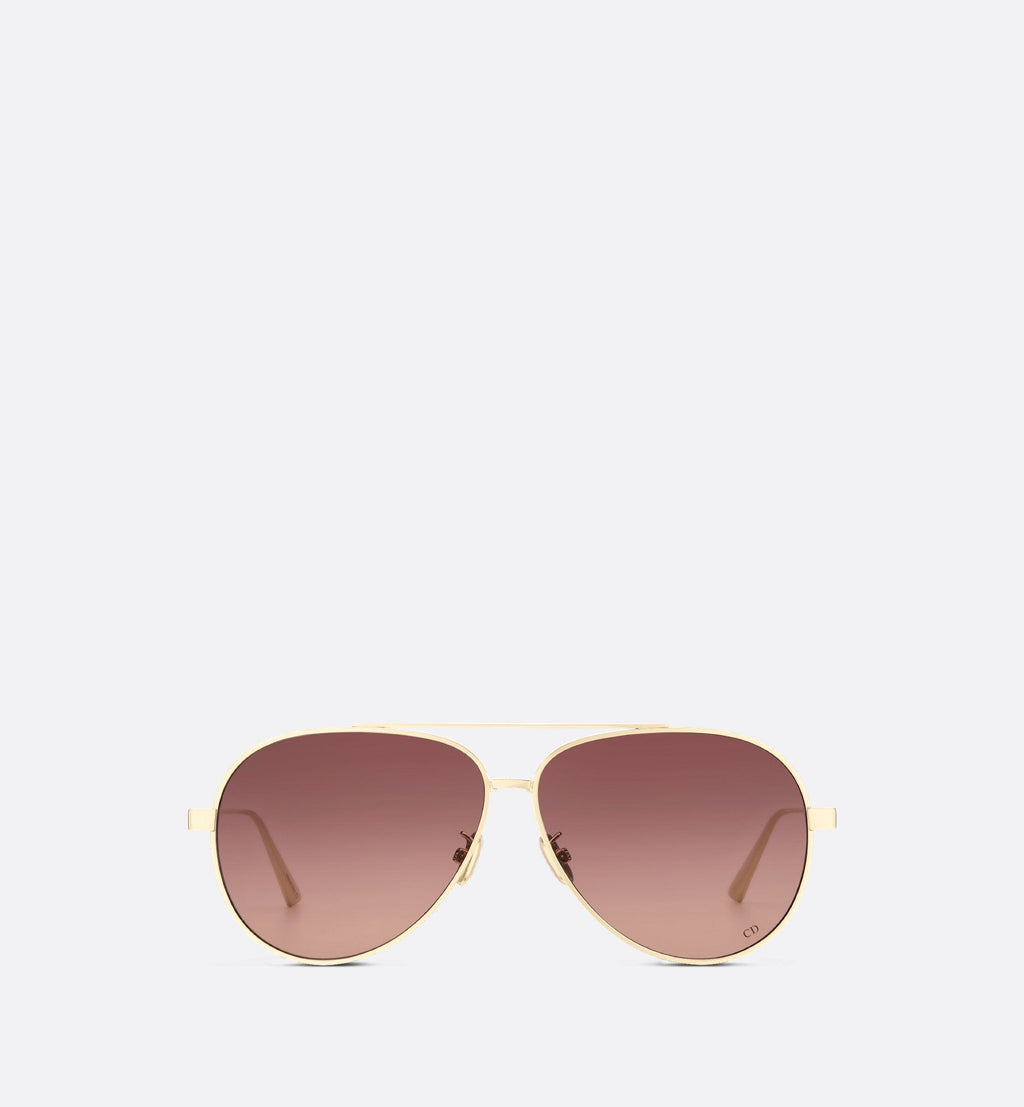 Diorcannage A1U Gradient Brown To Pink Pilot Sunglasses