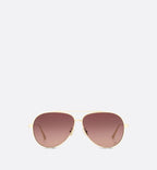 Diorcannage A1U Gradient Brown To Pink Pilot Sunglasses