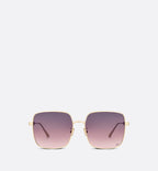 Diorcannage S1U Gradient Purple To Pink Square Sunglasses