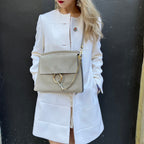 Chloe Faye Shoulder Bag Leather and Suede Medium