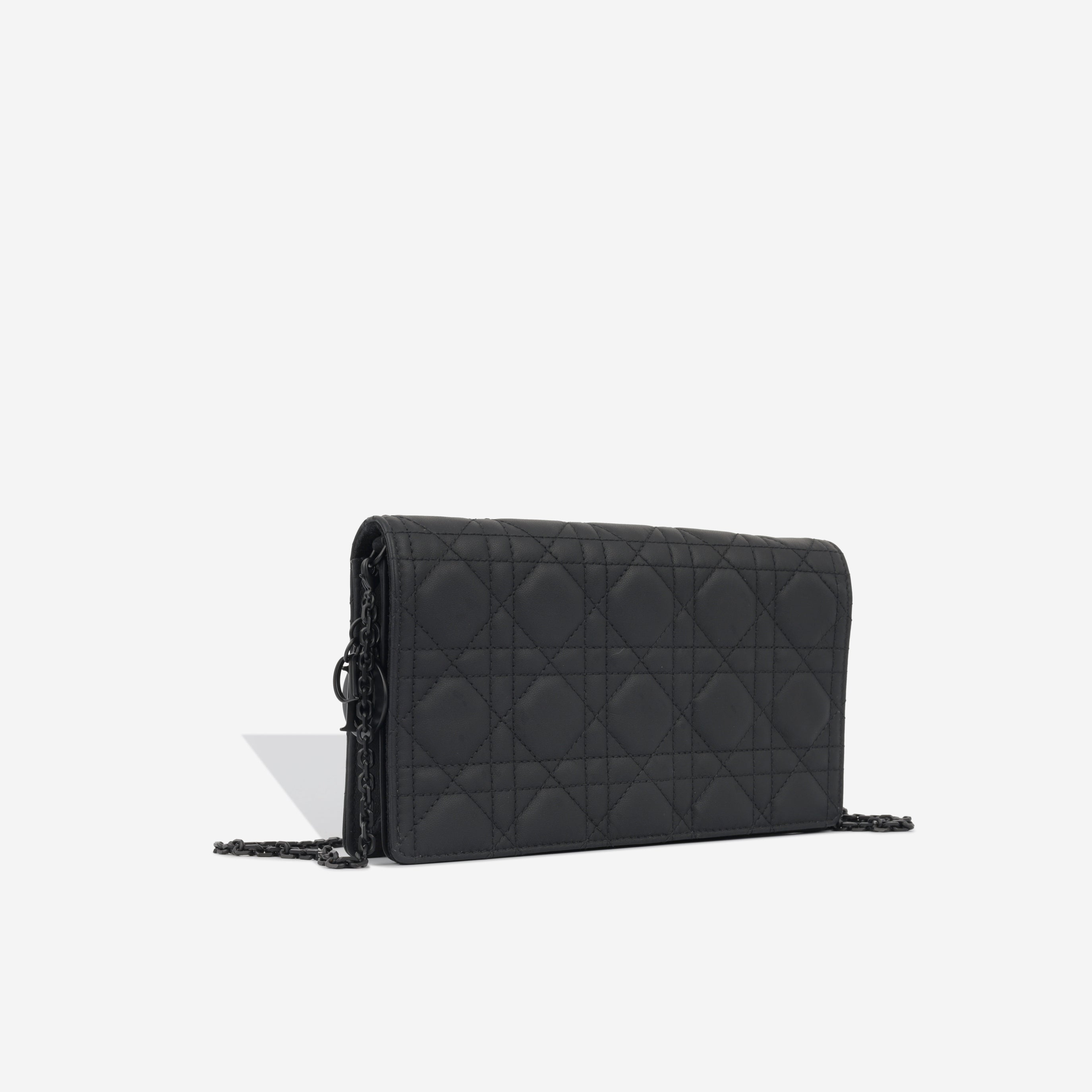 Dior Lady Dior Pouch - Matte Black