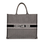 Dior Large Dior Book Tote -  Houndstooth