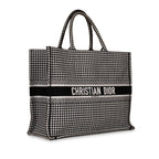 Dior Large Dior Book Tote -  Houndstooth